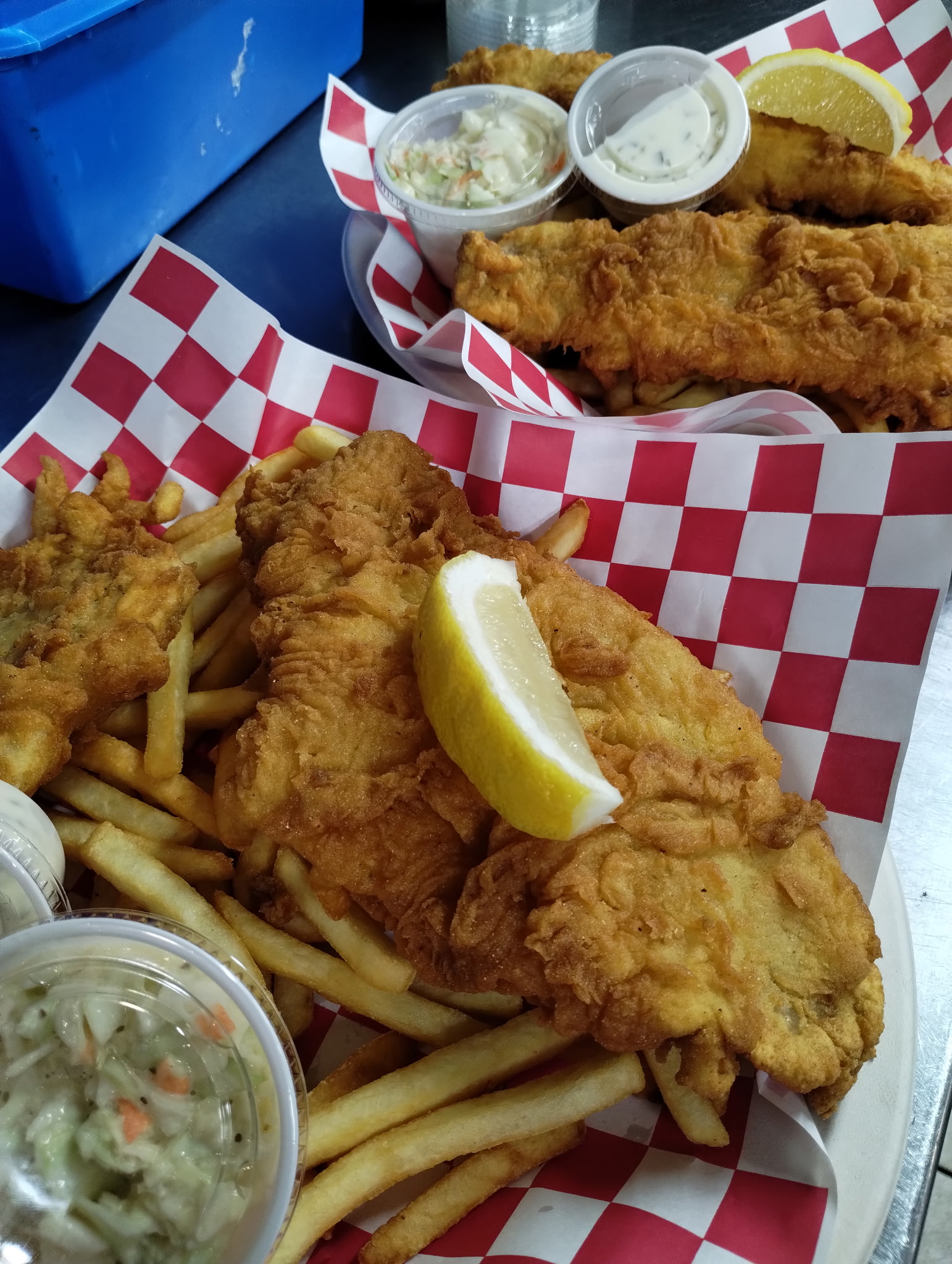 Fish and chips beer battered haddock Fitchburg MA